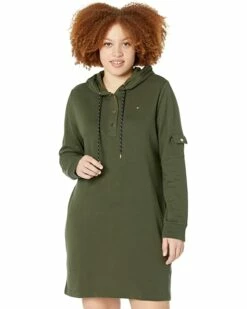 Deals ⌛ Tommy Hilfiger🔥 Dresses French Terry Snap Hoodie🛒 Dress ⭐