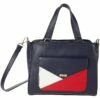 Best Sale 🌟 Tommy Hilfiger Handbags Tessa Convertible Satchel - Color-Block PVC 👍