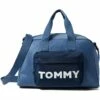 Discount ❤️ Tommy Hilfiger Duffle Bags Elsie II Convertible Duffel Bold Logo Color-Block Nylon 🥰