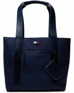 Cheap 🥰 Tommy Hilfiger Handbags Drew II-Tote w/ Pouch-Bias Debossed Neoprene ⭐