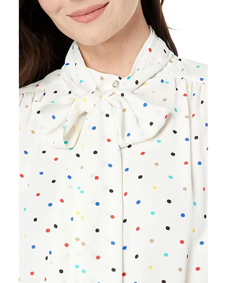 Deals ✔️ Tommy Hilfiger Shirts & Tops Long Sleeve Dot Bow Blouse ⭐ 3 Deals ✔️ Tommy Hilfiger Shirts & Tops Long Sleeve Dot Bow Blouse ⭐ - Image 3