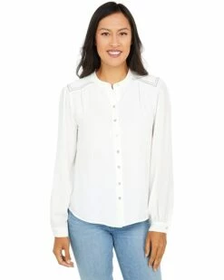 Best deal ⌛ Tommy Hilfiger Shirts & Tops Long Sleeve Button Front Woven Top ⭐