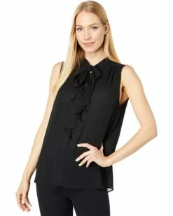 Promo 🔥 Tommy Hilfiger Shirts & Tops Sleeveless Tie Neck Blouse ❤️