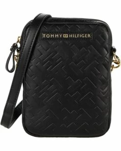Best deal 👍 Tommy Hilfiger Handbags Boxed Set Phone Crossbody with Card Case Bias Embossed PVC 👍