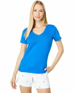 Discount 🔥 Tommy Hilfiger Shirts & Tops Short Sleeve V-Neck Flag Tee ❤️ -Tommy Hilfiger Shop 71hXwqvwIIL. AC SR736920