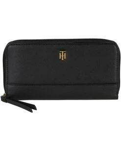 Best Sale 👏 Tommy Hilfiger Wallets Parker II Zip Around Wallet - Saffiano PVC 🛒