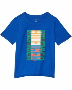 Coupon ❤️ Tommy Hilfiger Adaptive Shirts & Tops Fun Flag Sensory Tagless T-Shirt (Little Kids/Big Kids) 🧨