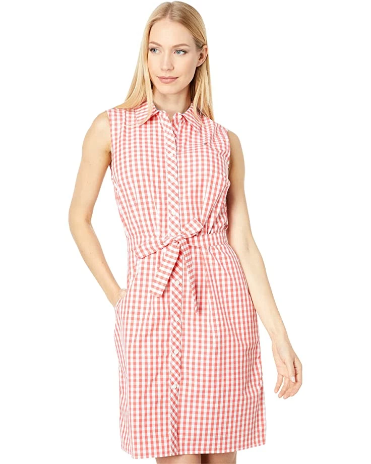 Cheapest ๐ Tommy Hilfiger Dresses Sleeveless Gingham Shirtdress ๐ 1 Cheapest ๐ Tommy Hilfiger Dresses Sleeveless Gingham Shirtdress ๐