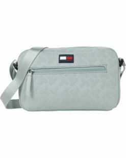 Flash Sale 👍 Tommy Hilfiger Handbags Drew II - Camera Crossbody - TH Bias Debossed Neoprene 😉