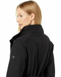 New 🎁 Tommy Hilfiger Coats & Outerwear Softshell Jacket with Jersey Lined Hood and Belt ⌛ -Tommy Hilfiger Shop 71mqltraUL. AC SR736920