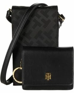 Budget ✨ Tommy Hilfiger Wallets Boxed Set Phone Crossbody with Coin Purse Bias Woven Jacquard, Smooth PVC 🌟 -Tommy Hilfiger Shop 71mtVlb0aHL. AC SR736920