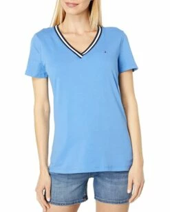 Hot Sale 🛒 Tommy Hilfiger Shirts & Tops Short Sleeve V-Neck Tee 👍 -Tommy Hilfiger Shop 71nUW9h8hGL. AC SR736920