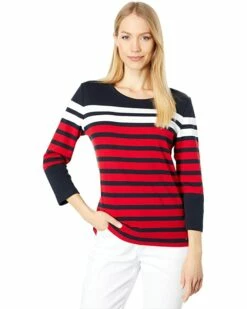 New 😍 Tommy Hilfiger Shirts & Tops Long Sleeve Multi Stripe Tee ✨ -Tommy Hilfiger Shop 71nc8rIaB2L. AC SR736920