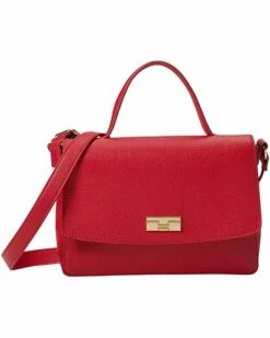 Outlet ⌛ Tommy Hilfiger Handbags Tiffany II - Convertible Flap Satchel - Pebble PVC ✨