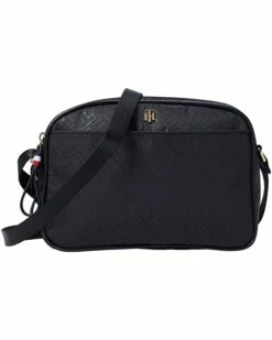 Top 10 ✔️ Tommy Hilfiger Handbags Cynthia II - Camera Crossbody - TH Bias Outline Matte Shine Nylon 🥰