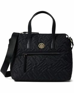 Best reviews of ❤️ Tommy Hilfiger Handbags Paige II-Convertible Satchel-Bias Quilted Nylon ❤️