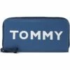 Budget 🛒 Tommy Hilfiger Wallets Erin II Zip Around Wallet Bold Logo Color-Block Nylon ❤️