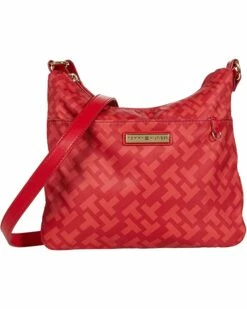 New ✨ Tommy Hilfiger Handbags Naomi II Novelty Crossbody with Pouch Bias Smooth Nylon 💯