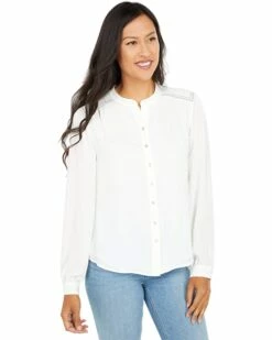 Best deal ⌛ Tommy Hilfiger Shirts & Tops Long Sleeve Button Front Woven Top ⭐ -Tommy Hilfiger Shop 71sKpkpr yL. AC SR736920