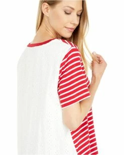 Discount ❤️ Tommy Hilfiger Shirts & Tops Woven Back Tee ✨ -Tommy Hilfiger Shop 71ten2rK9cS. AC SR736920