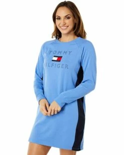 Buy 🤩 Tommy Hilfiger Dresses Crew Sweatshirt Dress 🔔