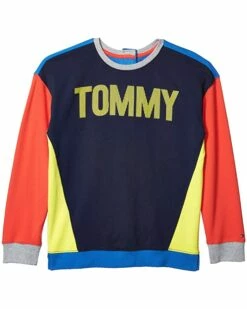 Best reviews of 😍 Tommy Hilfiger Adaptive Shirts & Tops Seated Fit Color-Block Crewneck (Little Kids/Big Kids) ✨