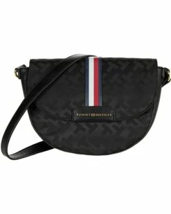 Best Sale 😍 Tommy Hilfiger Handbags Cameron II-Crossbody-TH Bias Woven Jacquard 🛒