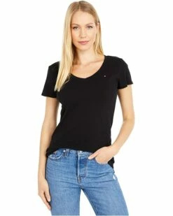 Discount 🔥 Tommy Hilfiger Shirts & Tops Short Sleeve V-Neck Flag Tee ❤️ -Tommy Hilfiger Shop 81 rzccMVqL. AC SR736920