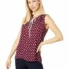 Cheap ⭐ Tommy Hilfiger Shirts & Tops Sleeveless Geo Tie Neck Blouse ✨
