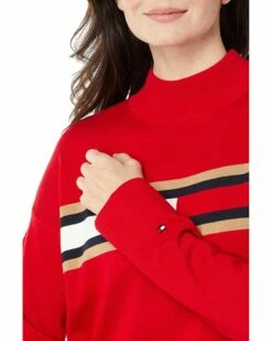 Deals ✔️ Tommy Hilfiger Sweaters Flag Mock Neck Sweater 🔔 -Tommy Hilfiger Shop 812pOVJoa6L. AC SR736920
