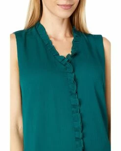 Cheapest 👍 Tommy Hilfiger Shirts & Tops Sleeveless V-Neck Ruffle Blouse 🤩 -Tommy Hilfiger Shop 813ZSEgmRbL. AC SR736920