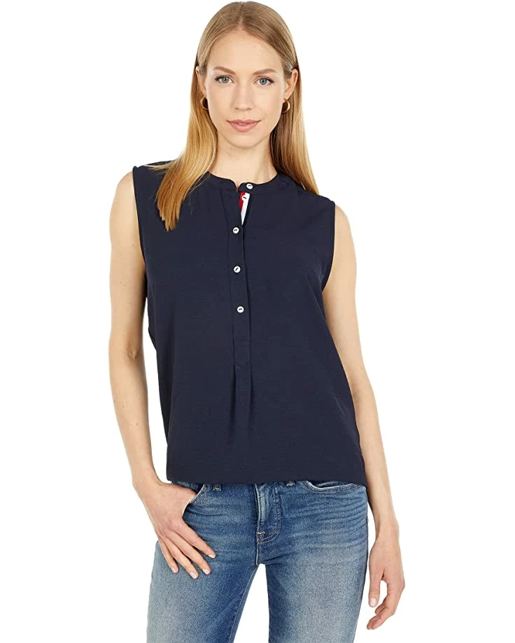 Buy ✨ Tommy Hilfiger Shirts & Tops Sleeveless Band Collar Blouse ⭐ 6 Buy ✨ Tommy Hilfiger Shirts & Tops Sleeveless Band Collar Blouse ⭐ - Image 6