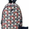 Coupon 🥰 Tommy Hilfiger Backpacks Erin II Medium Dome Backpack w/ Pouch Bias Multi Print Nylon 😉