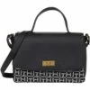 Top 10 ❤️ Tommy Hilfiger Handbags Tiffany II - Convertible Flap Satchel - Square Monogram Jacquard with Pebble PVC 👍