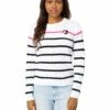 Cheapest ❤️ Tommy Hilfiger Sweaters Stripe Cabel Crew Sweater 🤩