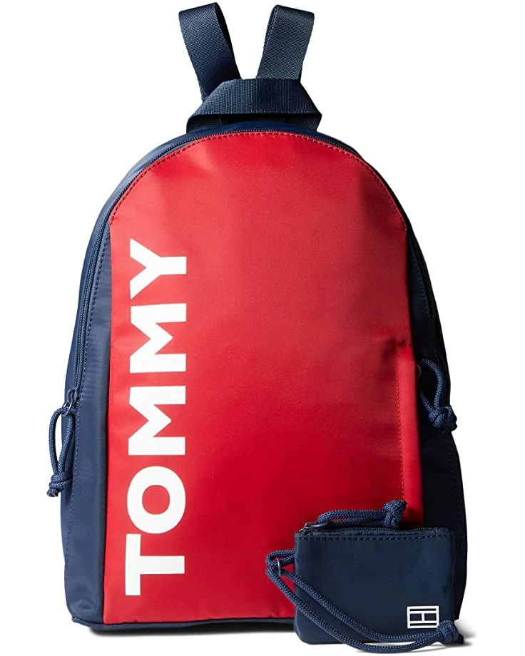 Best Sale 🥰 Tommy Hilfiger Backpacks Erin II Medium Dome Backpack w/ Pouch Bold Logo Color-Block Nylon 💯 5 Best Sale 🥰 Tommy Hilfiger Backpacks Erin II Medium Dome Backpack w/ Pouch Bold Logo Color-Block Nylon 💯 - Image 5