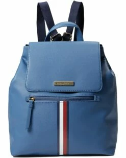 Wholesale ✔️ Tommy Hilfiger Backpacks Irene II Flap Backpack Saffiano PVC ⭐