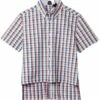 Deals ⭐ Tommy Hilfiger Adaptive Shirts & Tops Seated Fit Plaid Short Sleeve Shirt 👏