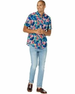 Deals ❤️ Tommy Hilfiger Shirts & Tops Linen Short Sleeve Button-Down Shirt in Custom Fit 😉 -Tommy Hilfiger Shop 81IRWAug mS. AC SR736920