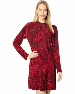 Deals ✨ Tommy Hilfiger Dresses Long Sleeve Printed Jersey Dress 🛒 -Tommy Hilfiger Shop 81Lh5PtakFL. AC SR736920