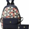Best reviews of 💯 Tommy Hilfiger Backpacks Lynn II Dome Backpack w/ Pouch Bias Multi Print PVC 🔔
