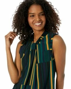 Flash Sale 👍 Tommy Hilfiger Shirts & Tops Sleeveless Knot Neck Stripe Knit 💯 -Tommy Hilfiger Shop 81Me9G2F8EL. AC SR736920