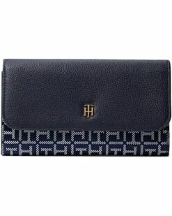 Top 10 💯 Tommy Hilfiger Wallets Lynn II Flap Accordian Wallet Square Monogram Jacquard 🤩