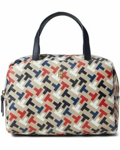 Buy 🔥 Tommy Hilfiger Handbags Lynn II Two-Piece Satchel Bias Multi Print PVC ❤️