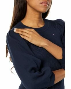 Flash Sale 👏 Tommy Hilfiger Sweaters Puff Sleeve Rib Sweater 🔥 -Tommy Hilfiger Shop 81Ob2J5muJL. AC SR736920