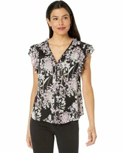 Brand new ⭐ Tommy Hilfiger Shirts & Tops Floral V-Neck Ruffle Blouse ✨