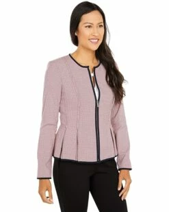 Outlet ✨ Tommy Hilfiger Coats & Outerwear Peplum Zip Front Jacket 🌟 -Tommy Hilfiger Shop 81PsQVtHxrL. AC SR736920
