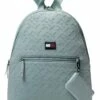 Cheap ✨ Tommy Hilfiger Backpacks Drew II-Medium Dome Backpack w/ Pouch-Bias Debossed Neoprene ⭐