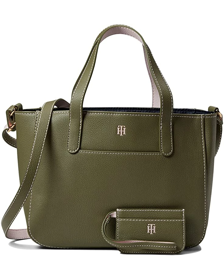 Cheapest ✨ Tommy Hilfiger Handbags Lynn II Convertible Shopper w/ Pouch Pebble PVC 😍 5 Cheapest ✨ Tommy Hilfiger Handbags Lynn II Convertible Shopper w/ Pouch Pebble PVC 😍 - Image 5