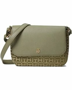Hot Sale 🎁 Tommy Hilfiger Handbags Lynn II Flap Crossbody Square Monogram Jacquard 🧨 -Tommy Hilfiger Shop 81TOZQbv8zL. AC SR736920